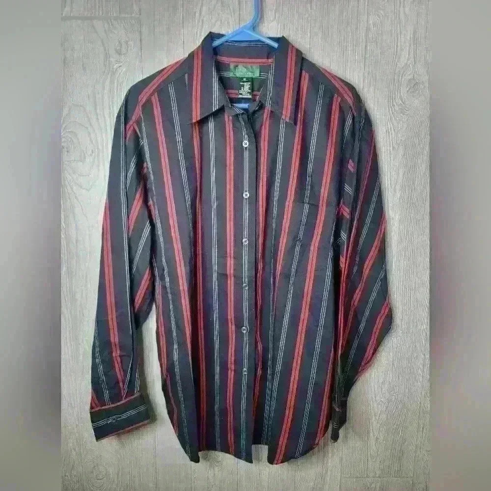 Lauren Ralph Lauren long sleeve button-down down cotton blouse size‎ 16.